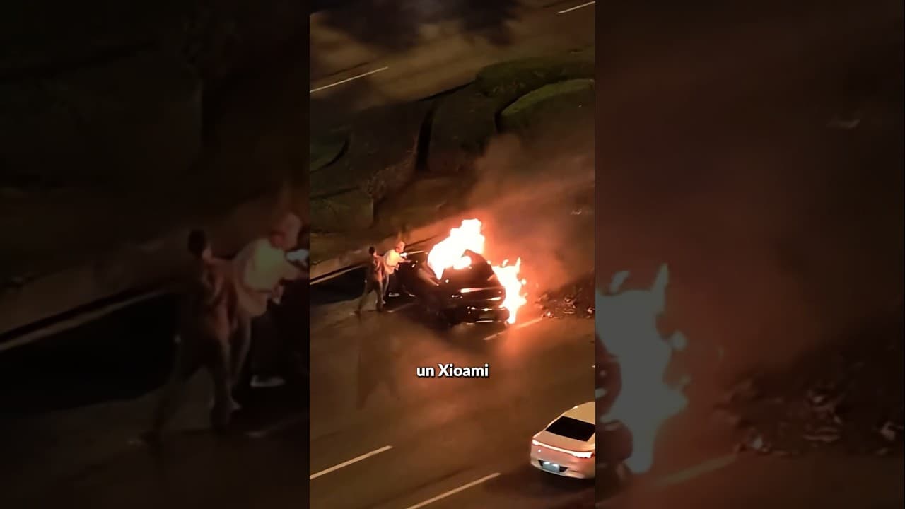 ARDE el COCHE DE XIAOMI!!!