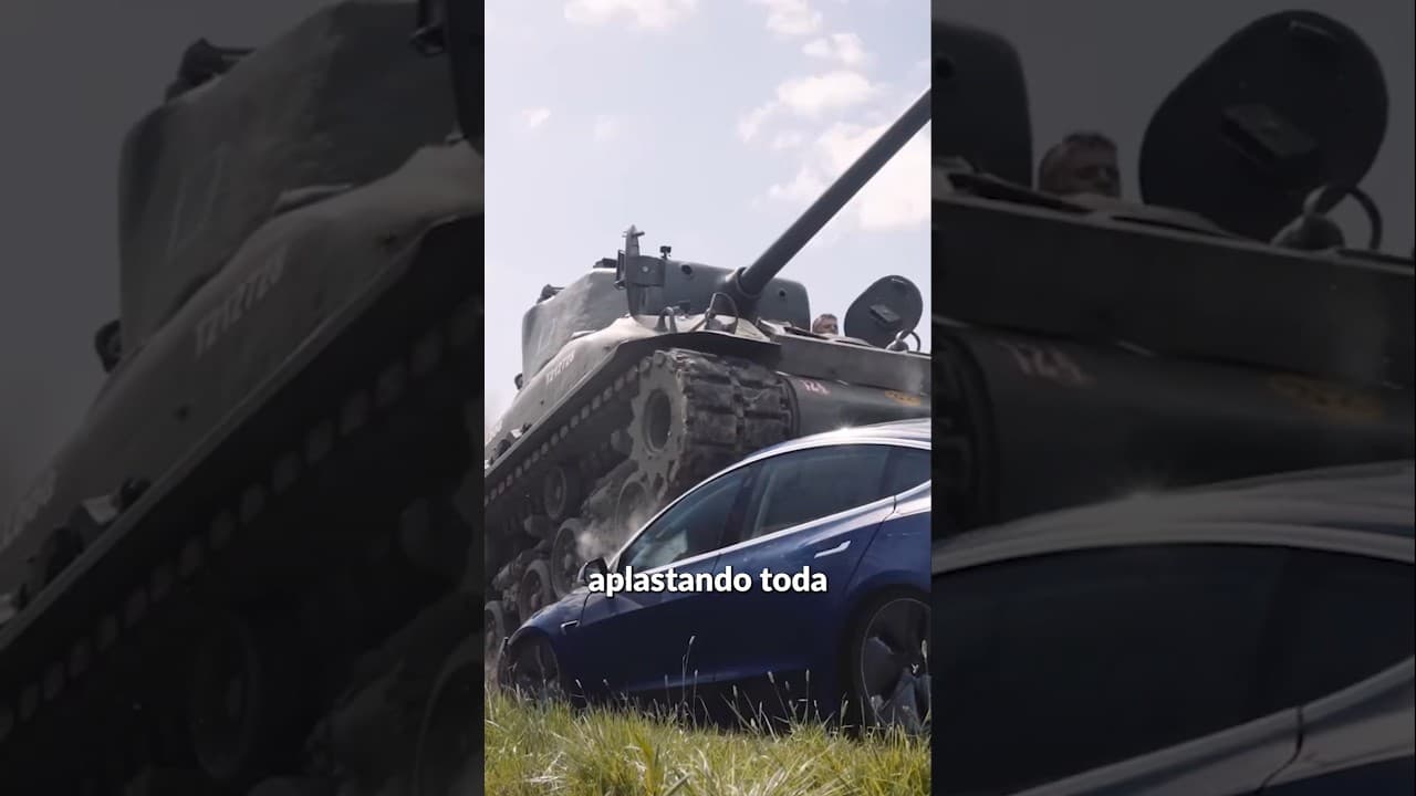 TESLA vs TANQUE DE GUERRA!!!