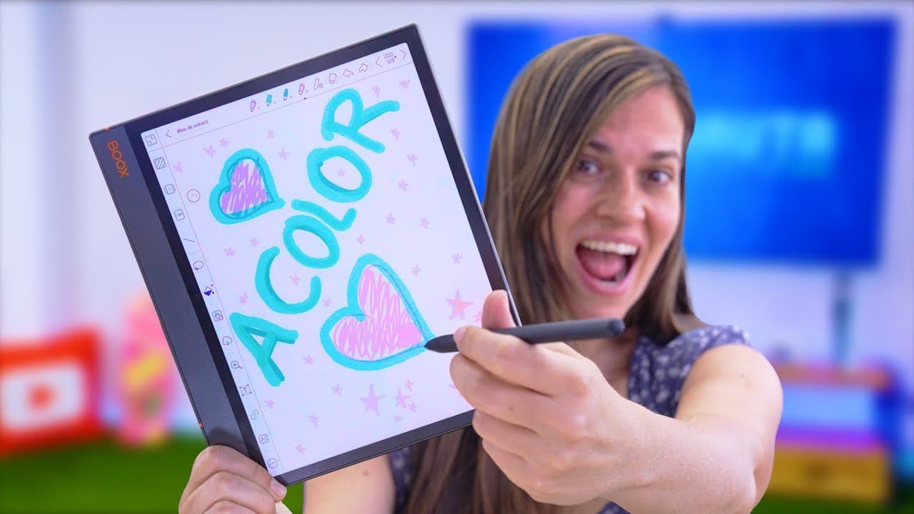Tablet de Tinta Electrónica a Color! Y se puede escribir y todo (Unboxing y Pruebas)