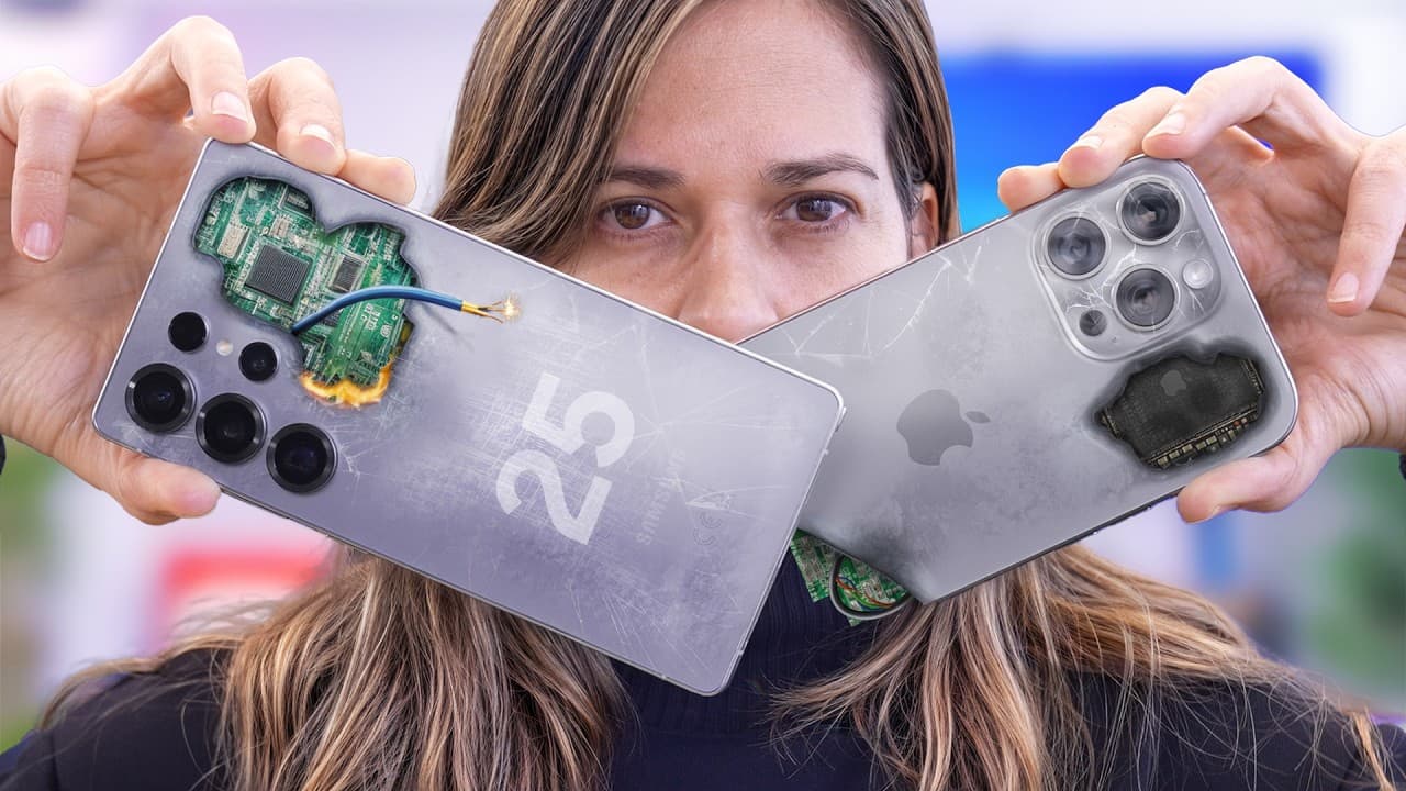 Durísimas Pruebas del iPhone 16 Pro Max vs Galaxy S25 Ultra: ¿Cual aguantará más?