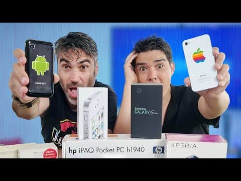 Reaccionando a Teléfonos Retro!!! ¿Android o iPhone? (3)